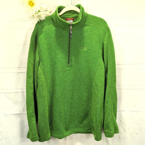 The North Face Forest Green Fleece Large Jacket